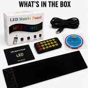 LED Matrix Panel Flexible RGB Car Display with App & Remote Control