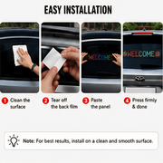 LED Matrix Panel Flexible RGB Car Display with App & Remote Control