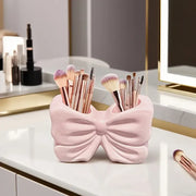 Bow Shape Ceramic Makeup brush Holder